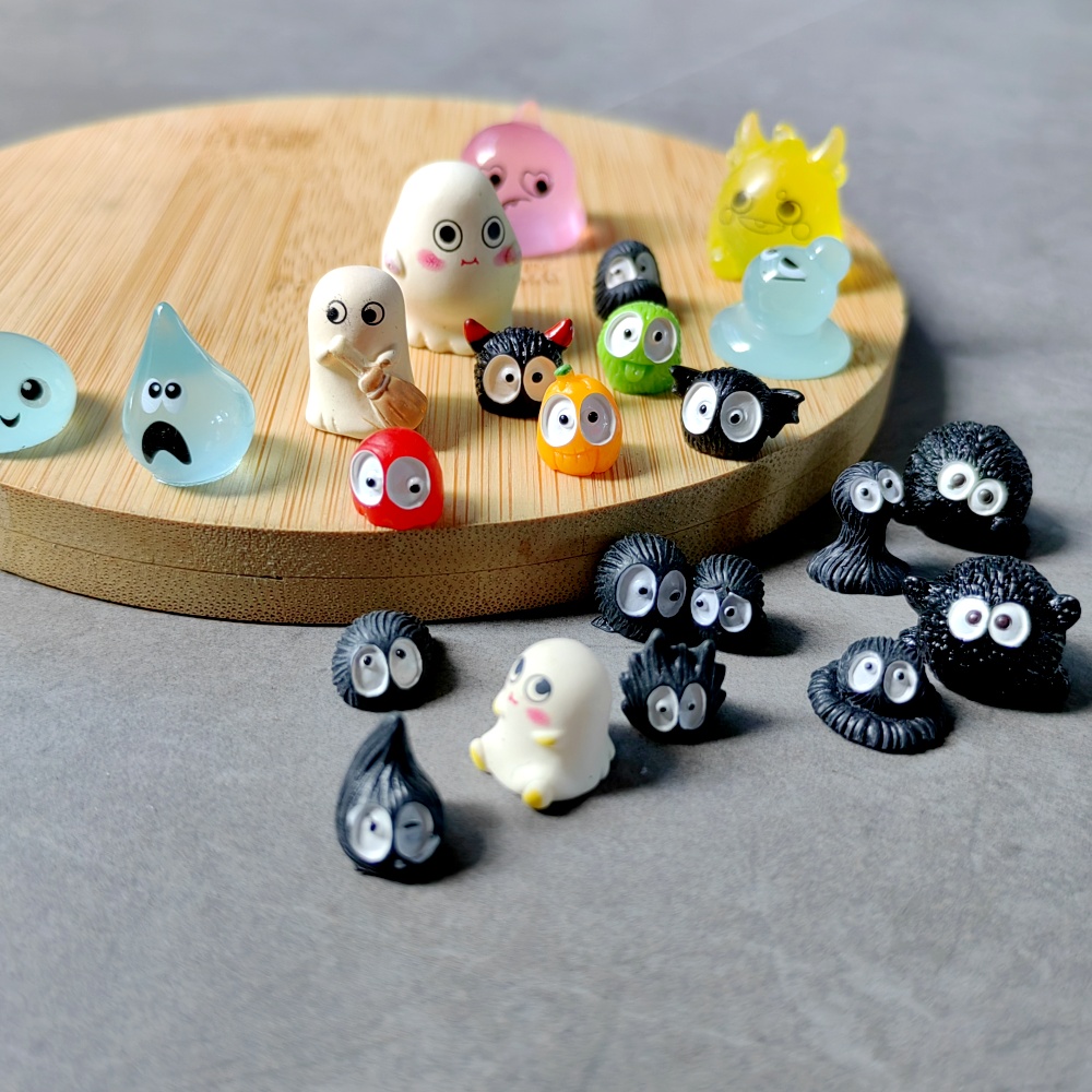 8pc Mini Funny Cute Black Blue - Bonsai Garden Miniature ulasan dan harga