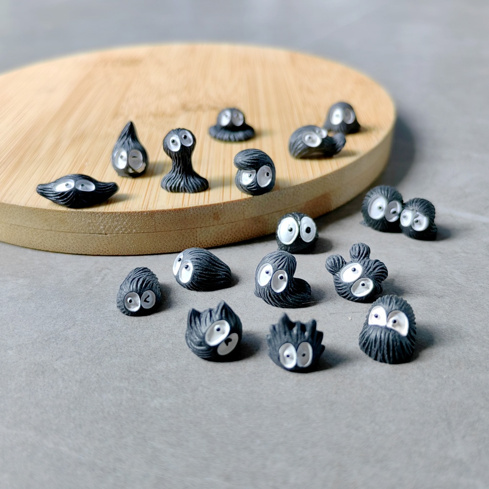 8pc Mini Funny Cute Black Blue - Bonsai Garden Miniature ulasan dan harga