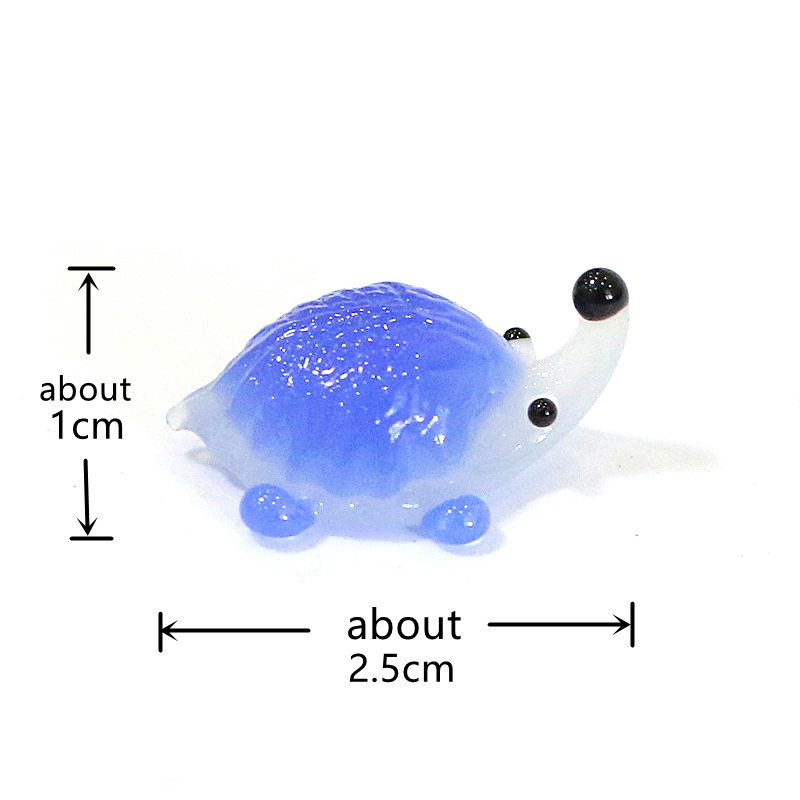 Handmade Mini Glass Hedgehog F - Japan Bonsai Garden ulasan dan harga