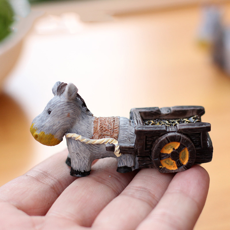 Animal Figurines Mini Donkey P - Japan Bonsai Garden ulasan dan harga