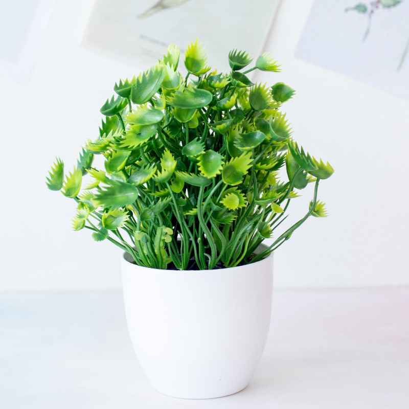 1pc Green Artificial Plants Pl - Bonsai Garden For Desk ulasan dan harga