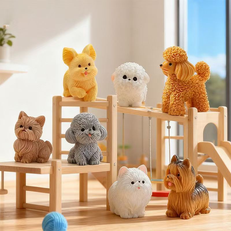 Cute Teddy Poodle Puppy Small  - Bonsai Garden Miniature ulasan dan harga