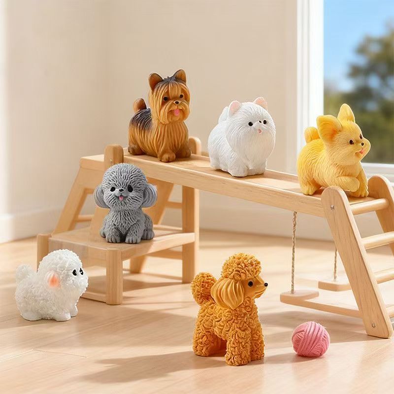 Cute Teddy Poodle Puppy Small  - Bonsai Garden Miniature ulasan dan harga