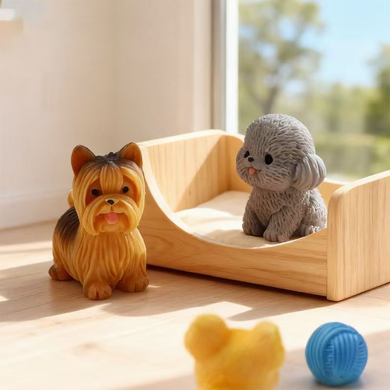 Cute Teddy Poodle Puppy Small  - Bonsai Garden Miniature ulasan dan harga