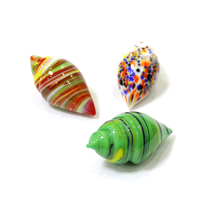 Cute Mini Glass Shell Conch Or - Bonsai Garden Europe ulasan dan harga