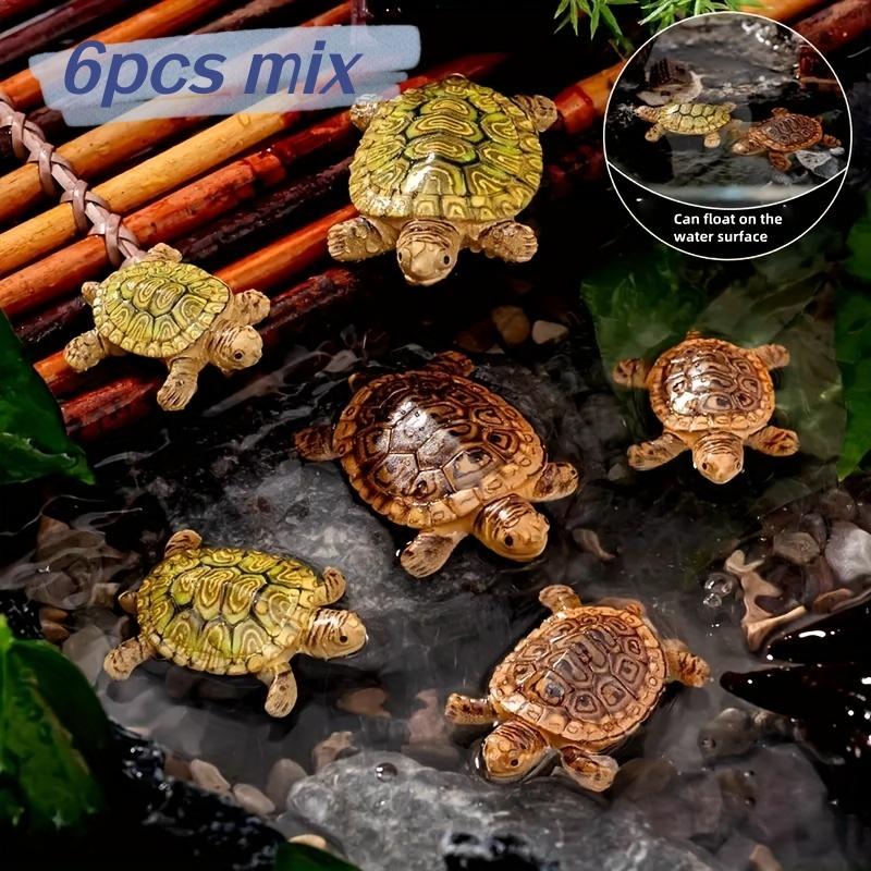 6 Mini Turtle Statues for Aqua - Bonsai Garden Miniature ulasan dan harga