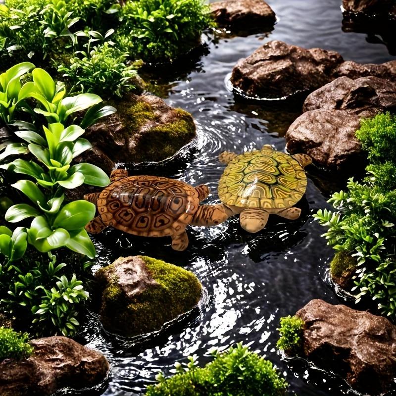 6 Mini Turtle Statues for Aqua - Bonsai Garden Miniature ulasan dan harga
