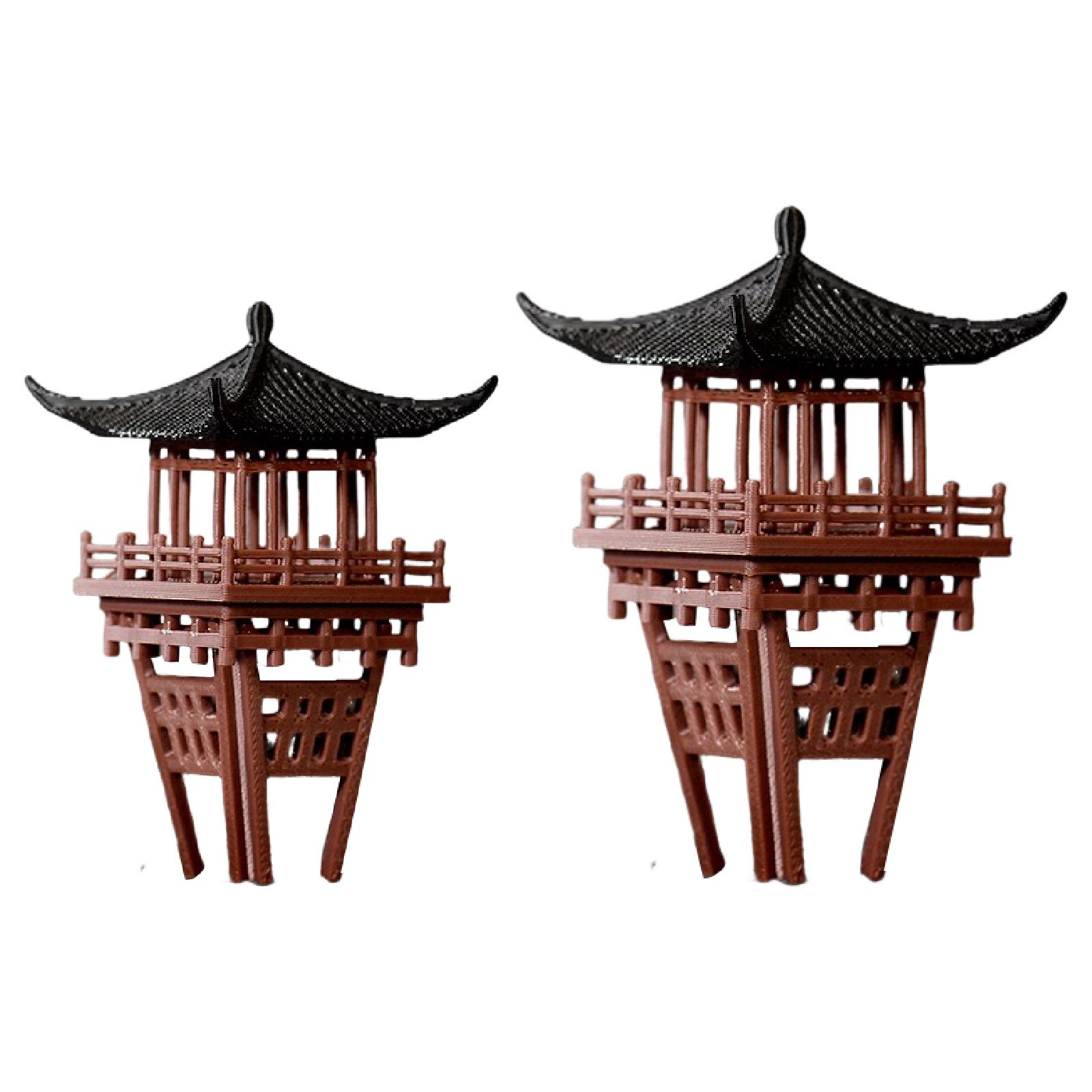 Miniature Chinese Pavilion Orn - Bonsai Garden Miniature ulasan dan harga