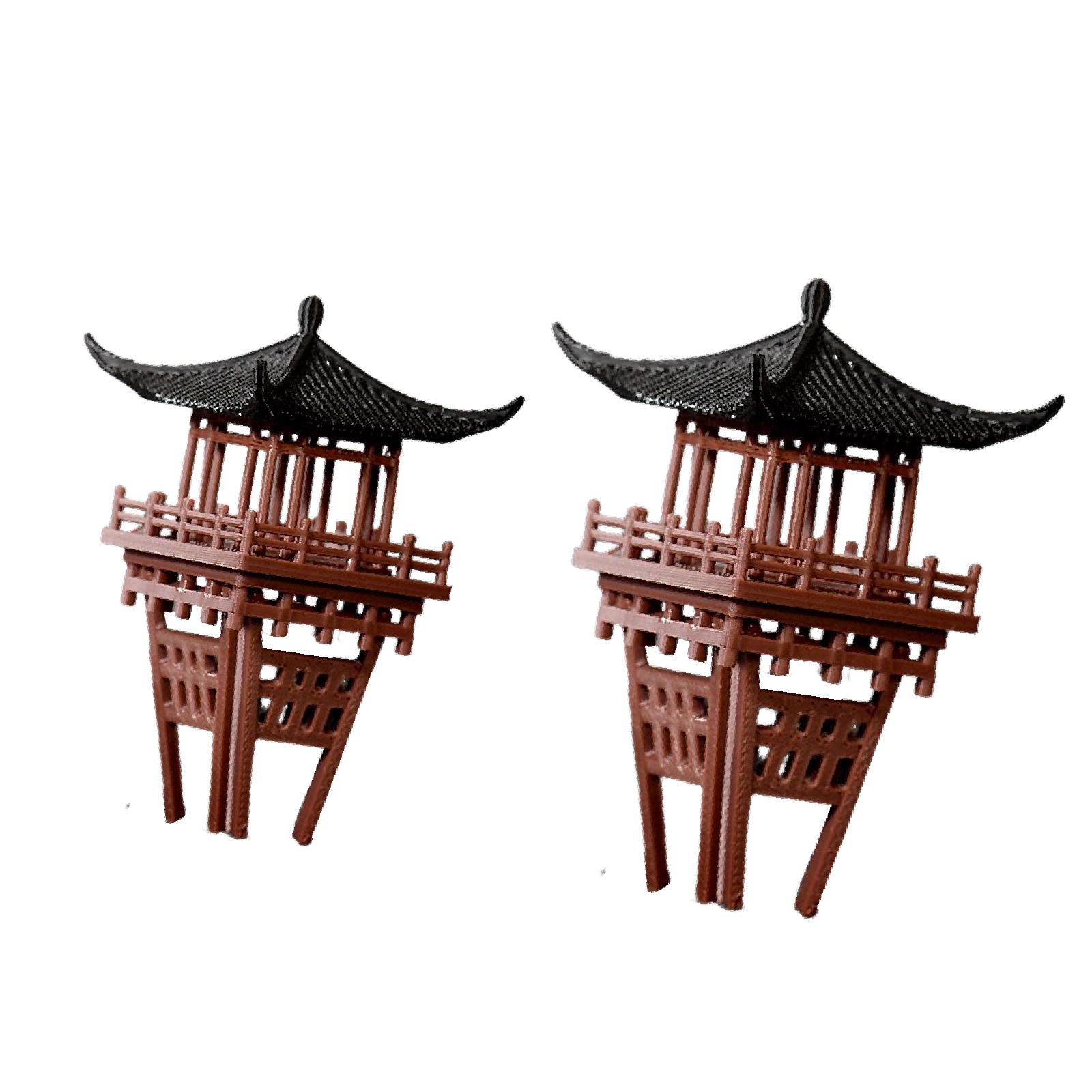Miniature Chinese Pavilion Orn - Bonsai Garden Miniature ulasan dan harga