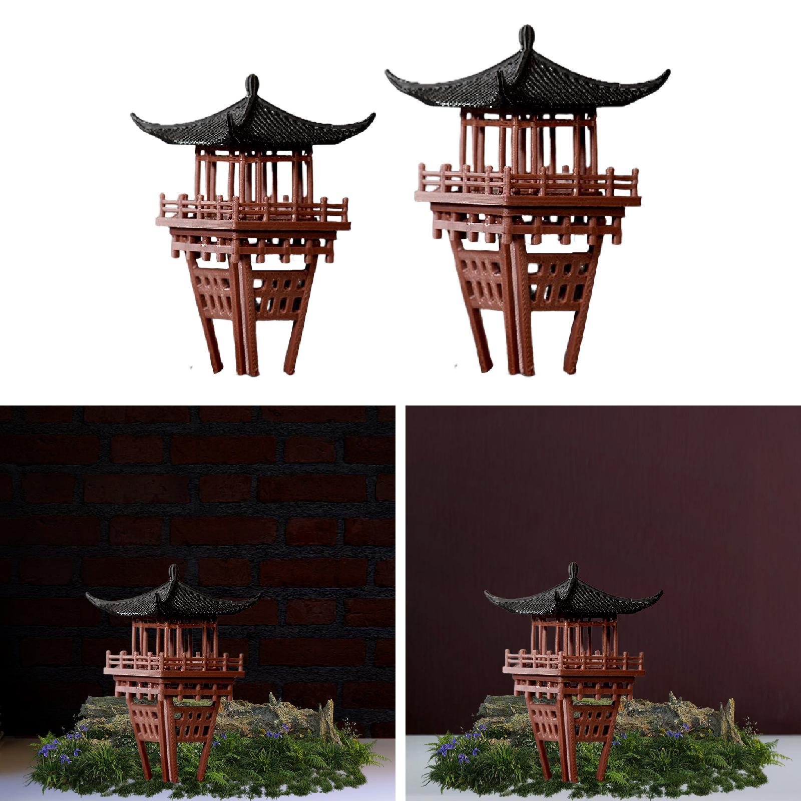 Miniature Chinese Pavilion Orn - Bonsai Garden Miniature ulasan dan harga