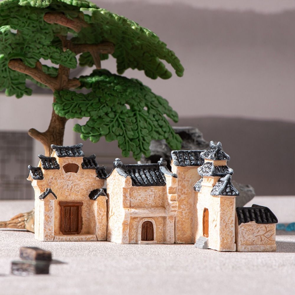 Creative Decorative Mini Resin - Bonsai Garden House ulasan dan harga