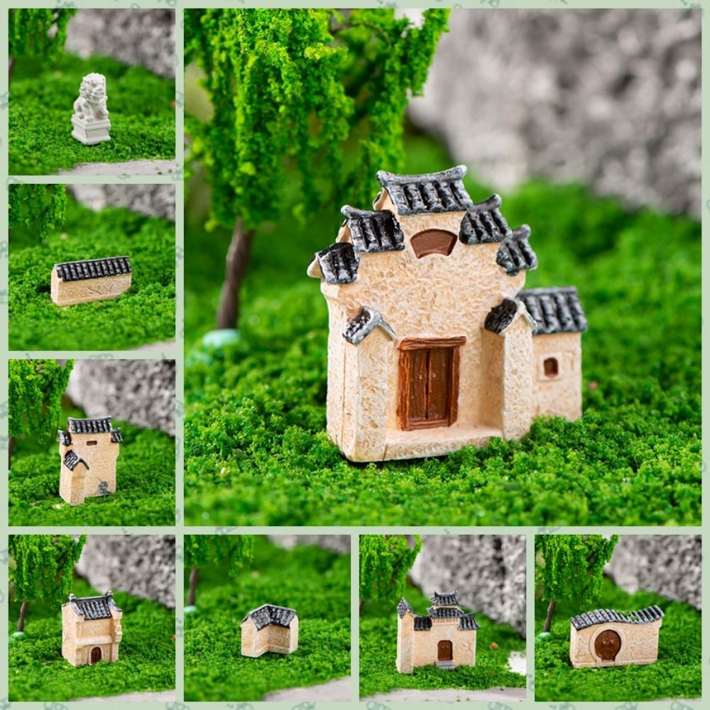 Creative Decorative Mini Resin - Bonsai Garden House ulasan dan harga