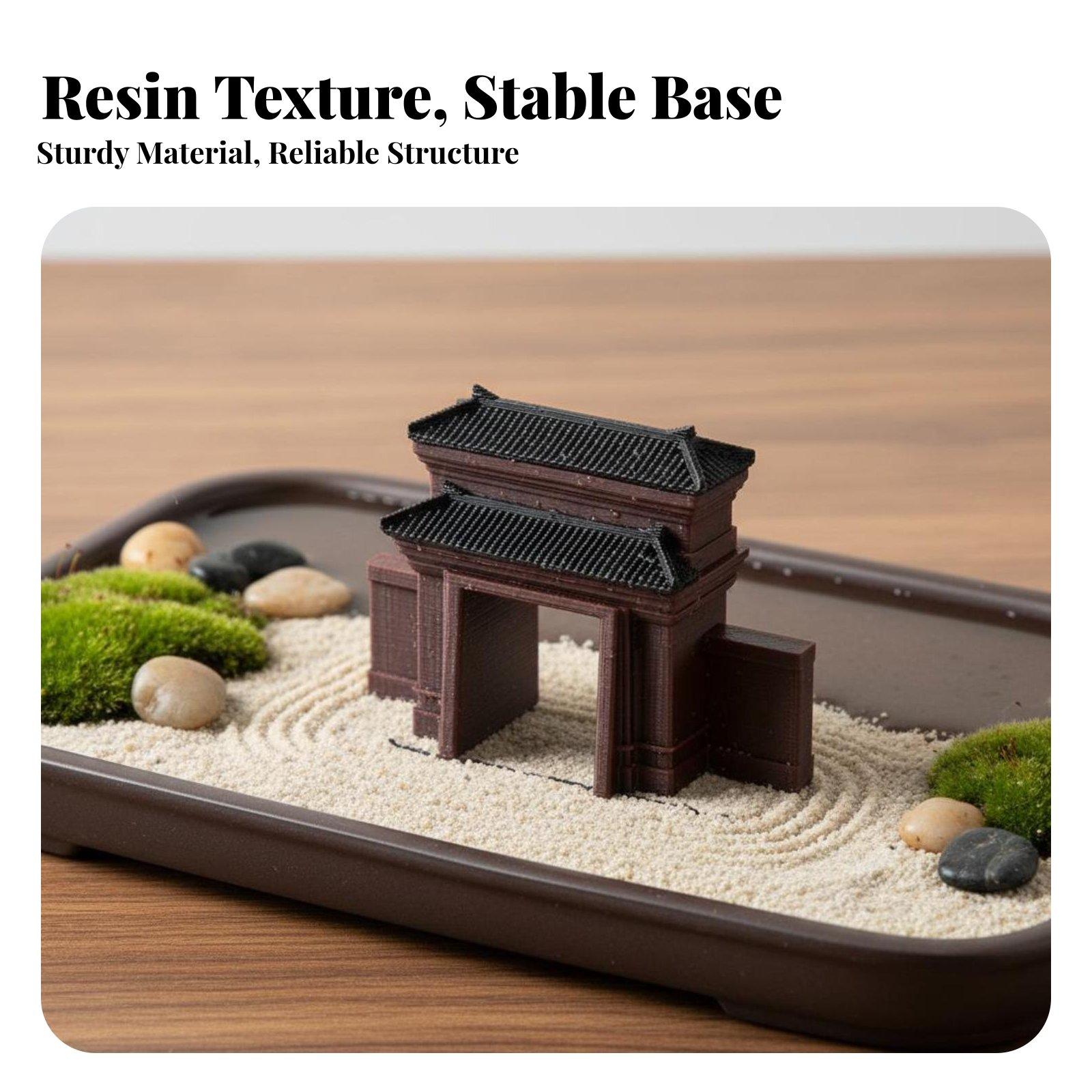Handcrafted Resin House Figuri - Bonsai Garden For Desk ulasan dan harga