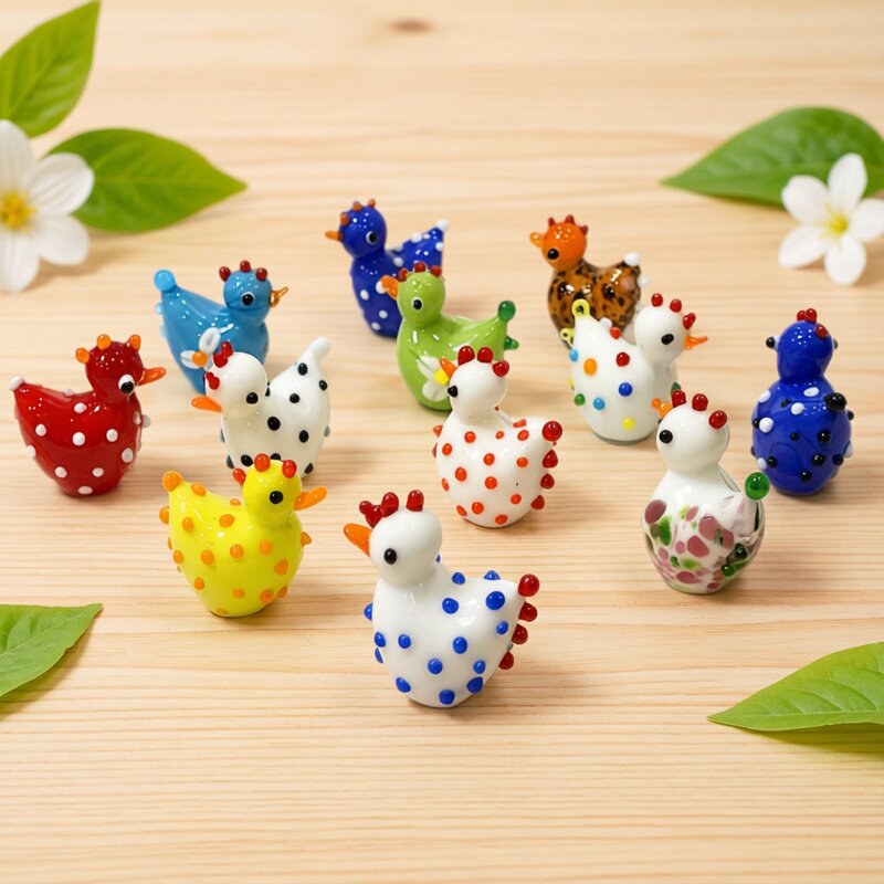 2PCS Handmade Cute Glass Chick - Japan Bonsai Garden ulasan dan harga