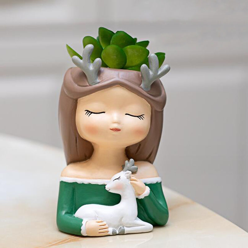 Creative Resin Fleshy Flowerpo - Bonsai Garden Europe ulasan dan harga