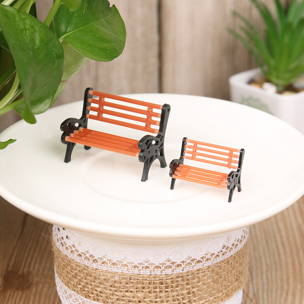 1PC Resin Miniature Bench Stoo - Bonsai Garden House ulasan dan harga
