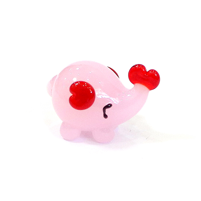 Cute Mini Glass Elephant Figur - Japan Bonsai Garden ulasan dan harga